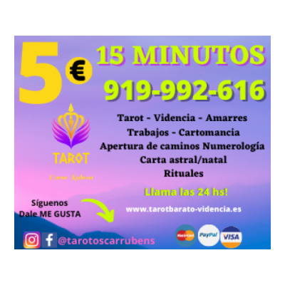 Tarot consultas seguras con Azul Oferta *15 min / 5 €*