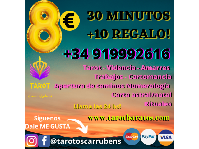 Tarot consultas efectivas con Elias Oferta *40 min / 8 €*