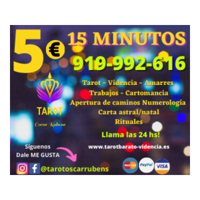 Tarot Barato/Tarot 24 horas/Tarot Visa *5 € los 15 min*