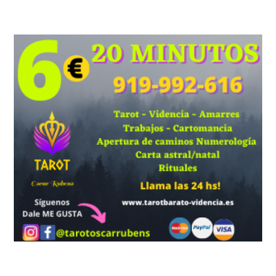 Tarot visa económico con Lucia a solo *6 € los 20 min*