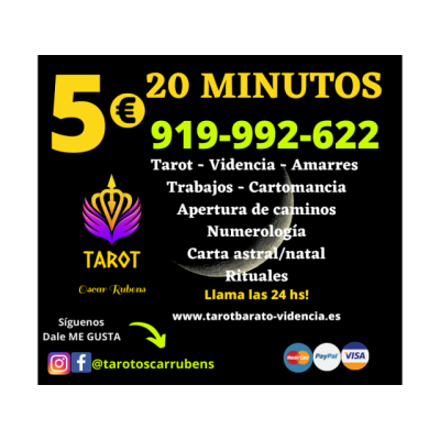 TAROT / VIDENCIA / RITUALES / POR VISA O 806