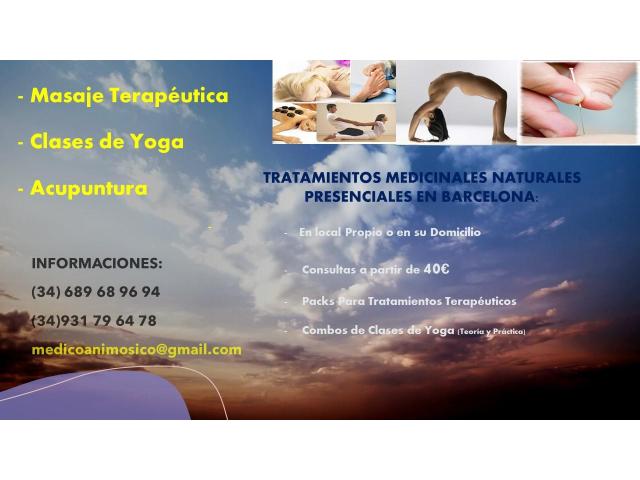 Yoga, Masaje y Acupuntura en Barcelona