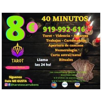 CONSULTA DE TAROT Y VIDENTES 40 MINUTOS 8€