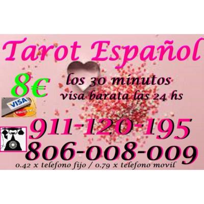 Tarot español 40 min x 8€ / 806 las 24 horas
