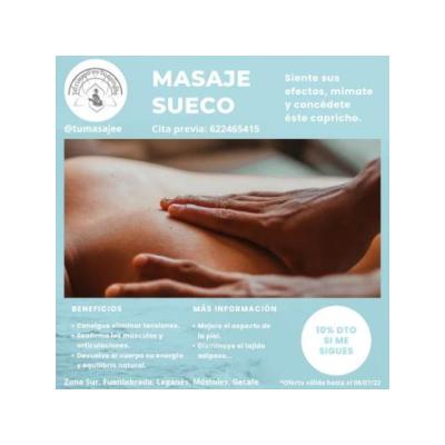 Disfruta de un masaje SUECO