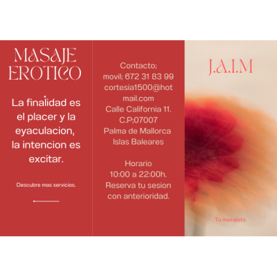 J. A. I. M, Tu masajista