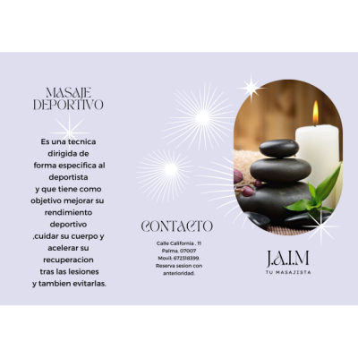 J. A. I. M, Tu masajista