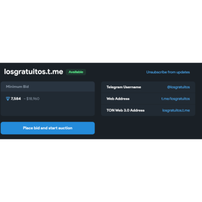 web @losgratuitos blockchain, telegram,
