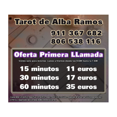 Llama y consulta El Tarot con Alba Ramos
