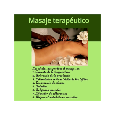 Masajes terapéuticos