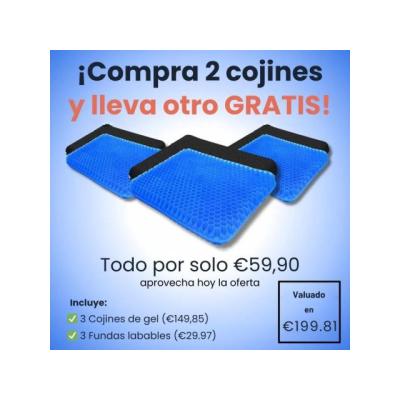 Cojín de Gel, Adiós al Dolor al Sentarte