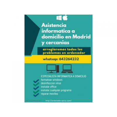 servicio técnico informático a domicilio en Madrid