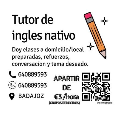 CLASES DE INGLÊS A DOMICÍLIO