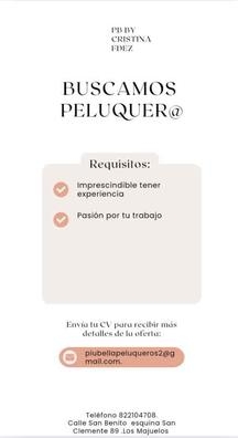 Buscamos peluquera@