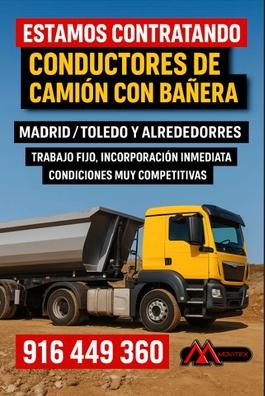 Conductor de camion con bañera