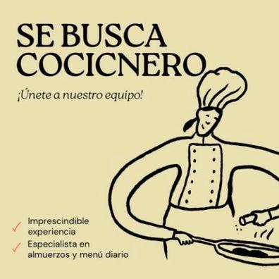 se busca cociner@ con experiencia