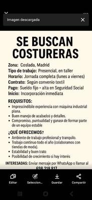 COSTURERO/A