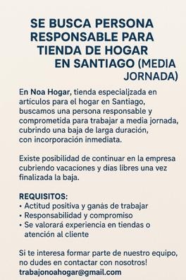 URGE CONTRATAR A PERSONA PARA TIENDA