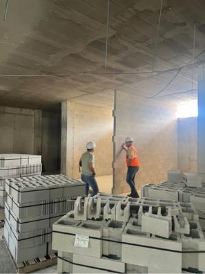 COLOCACIÓN DE BLOQUE VISTO A DOS CARAS.
