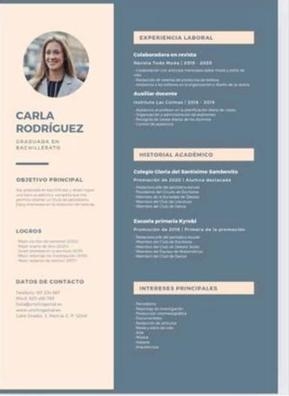 currículum en PDF 6€ moderno