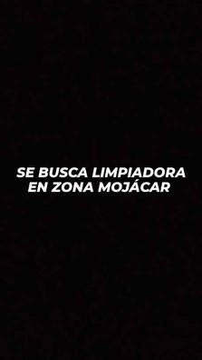 Busco limpiadora para zona Mojácar