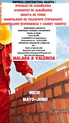 OFICIALES FONTANERIA
