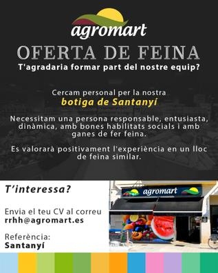 Agromart Balear: oferta feina Santanyí