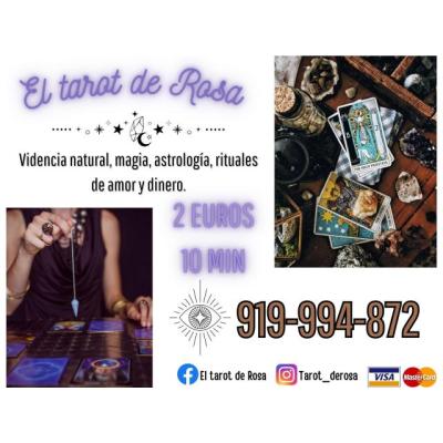 Rosa tarot y videncia gabinete economico, fiable y certero.