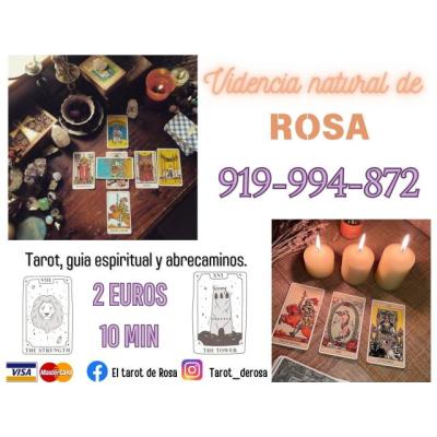 Rosa tarot y videncia. llamanos para poder progresar.
