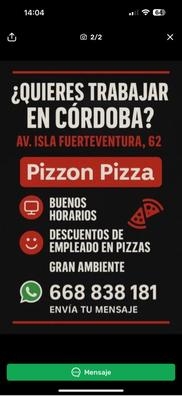 Oferta de Empleo: Personal para Pizzería