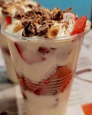 fresas con crema