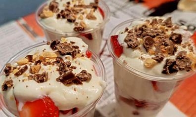 fresas con crema