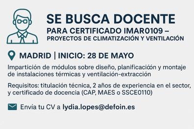 Docente para certificado IMAR0109