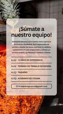 Ayudante de Cocina y Taquero