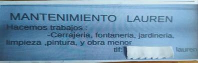 mantenimiento se hacen trabajo