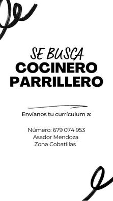Cocinero, parrillero