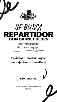 Repartidor con carnet 125