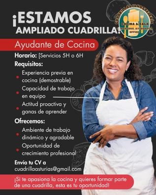 PRECISAMOS AYUDANTES DE COCINA EVENTOS