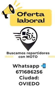 REPARTIDOR MOTO OVIEDO