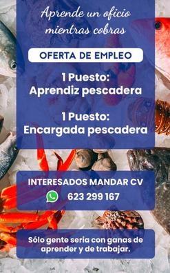 aprendiz de pescadería y mozo conductor