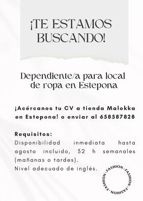 Dependiente/a en tienda Estepona