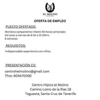 Monitora campamento infantil