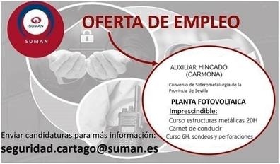 AUXILIAR HINCADO PLANTA FOTOVOLTAICA