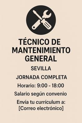 Técnico de Mantenimiento viviendas