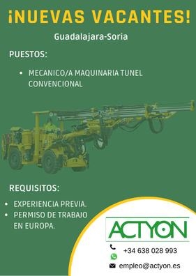 MECANICO/A MAQUINARIA TUNEL CONVENCIONAL