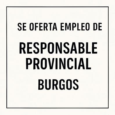 Responsable para la provincia de Burgos