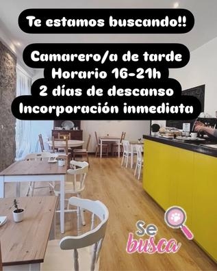 Buscamos camarer@/recepcionista de tarde