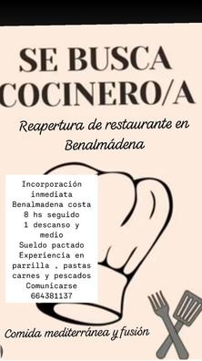 cocinero y camareros  Benalmadena costa
