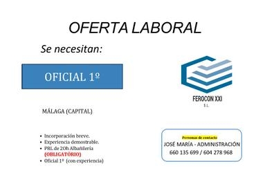 OFICIAL 1º ALBAÑIL