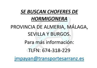 CONDUCTOR DE HORMIGONERA